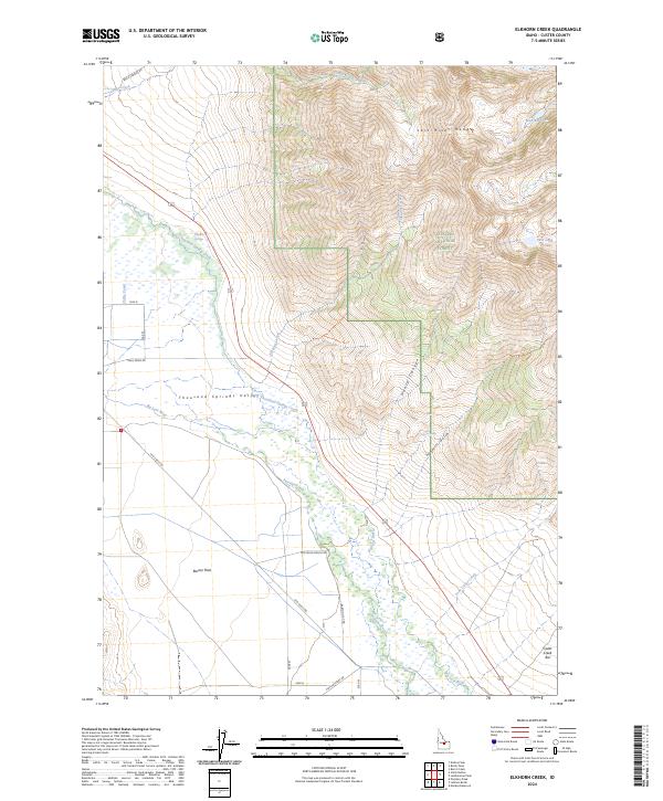 Elkhorn Creek topographic map thumbnail