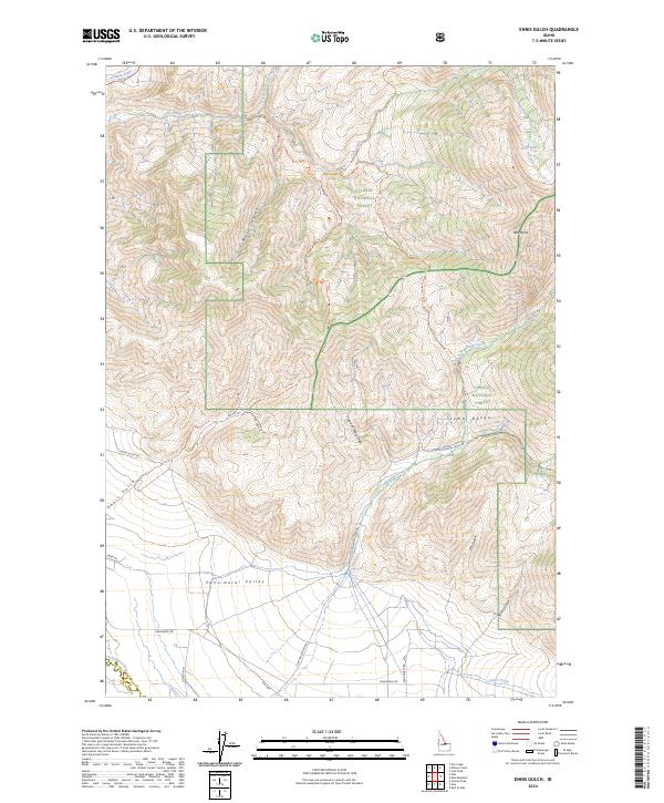 Ennis Gulch topographic map thumbnail