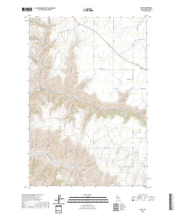 Fenn topographic map thumbnail