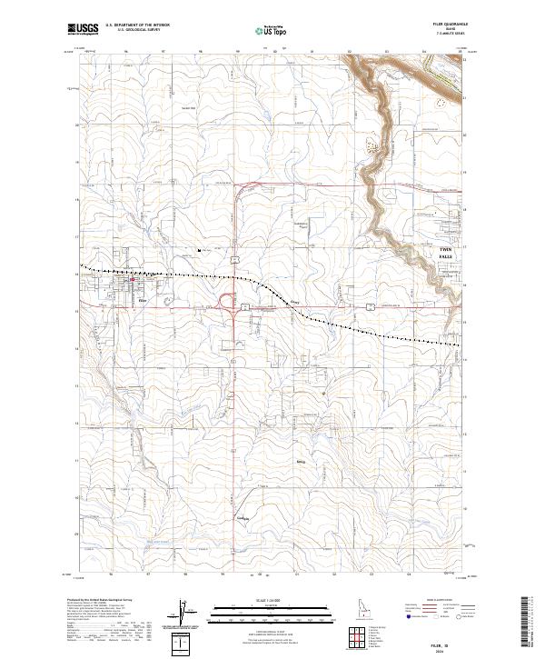 Filer topographic map thumbnail