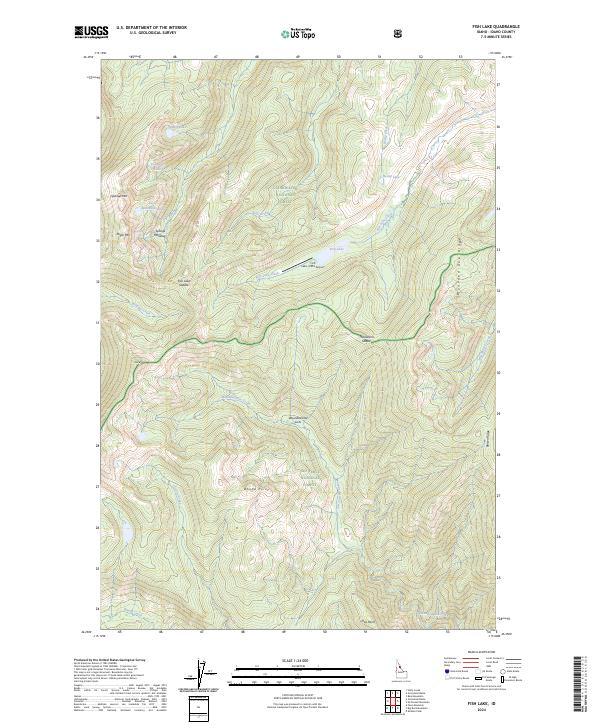 Fish Lake topographic map thumbnail