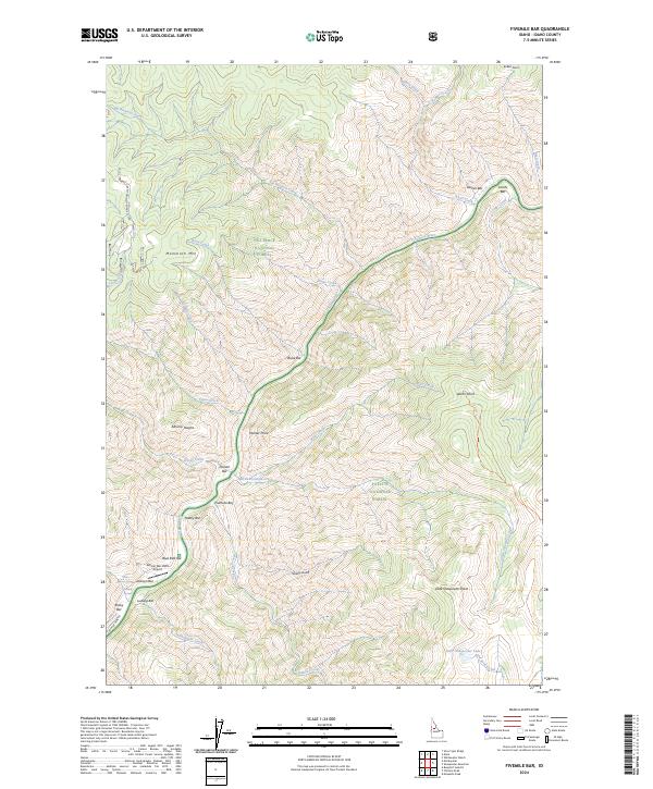 Fivemile Bar topographic map thumbnail
