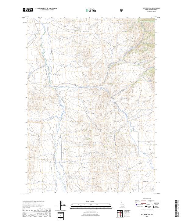 Flatiron Hill topographic map thumbnail