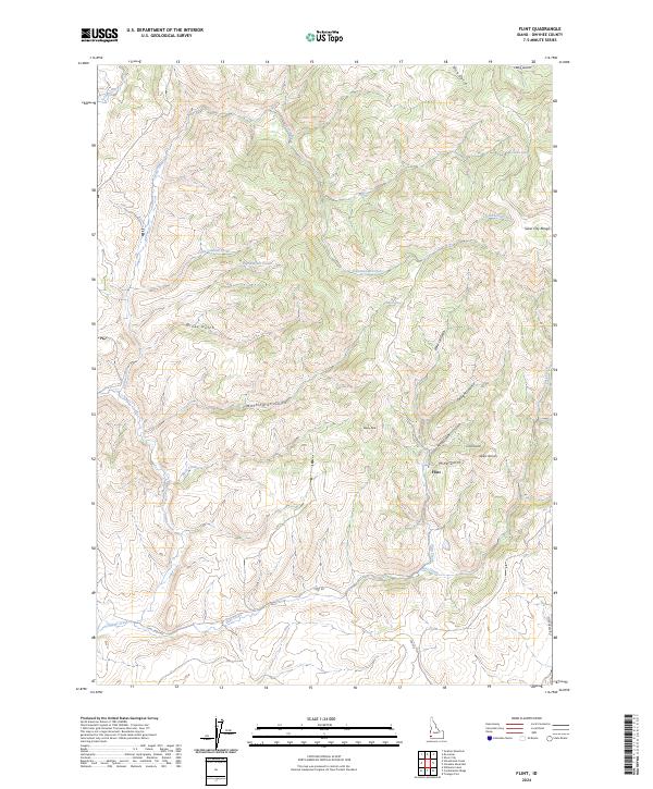Flint topographic map thumbnail