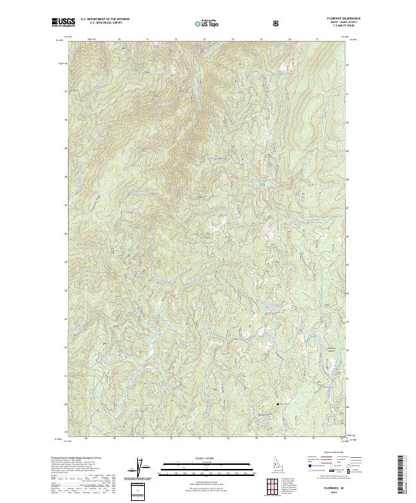 Florence topographic map thumbnail