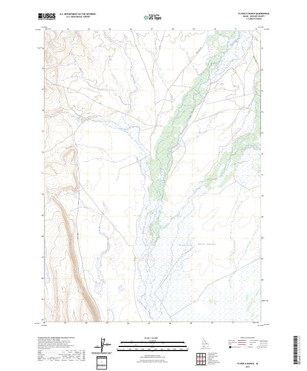 Flying H Ranch 2023 topographic map thumbnail