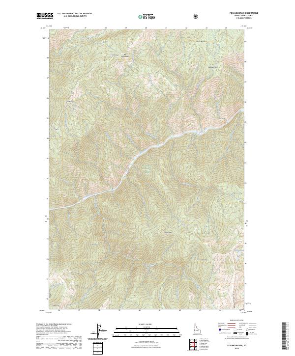 Fog Mountain topographic map thumbnail