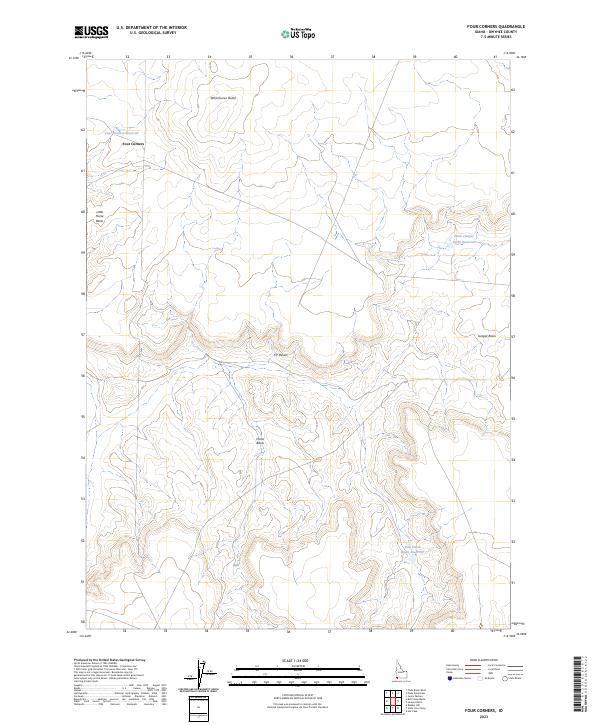 Four Corners topographic map thumbnail