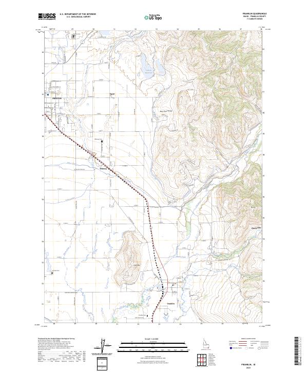 Franklin topographic map thumbnail