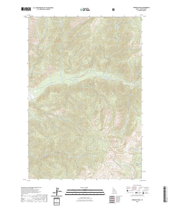 Freeman Peak topographic map thumbnail