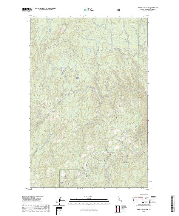 French Mountain topographic map thumbnail
