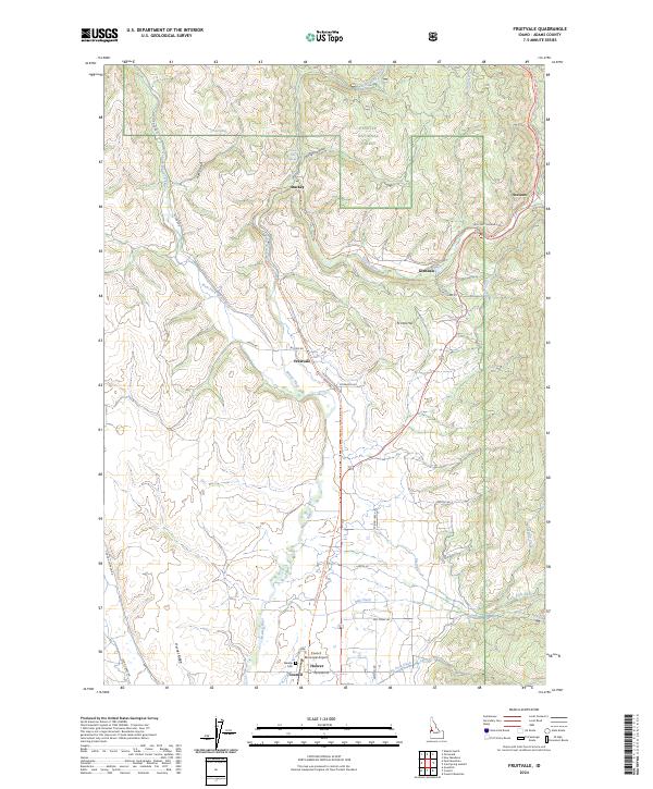 Fruitvale topographic map thumbnail