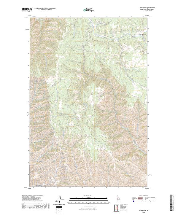 Frye Point topographic map thumbnail