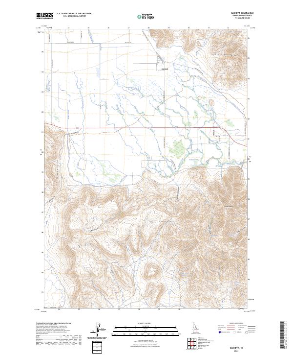 Gannett topographic map thumbnail