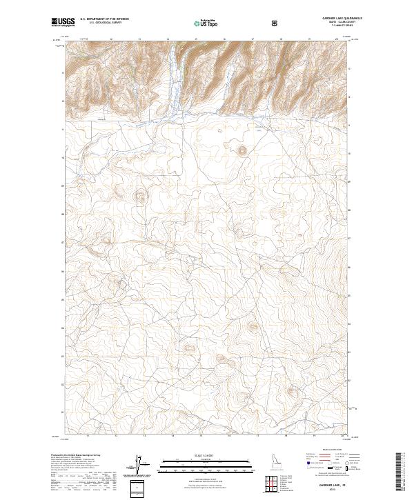 Gardner Lake topographic map thumbnail
