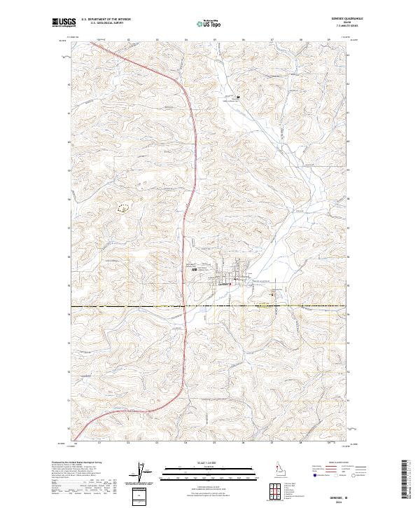 Genesee topographic map thumbnail