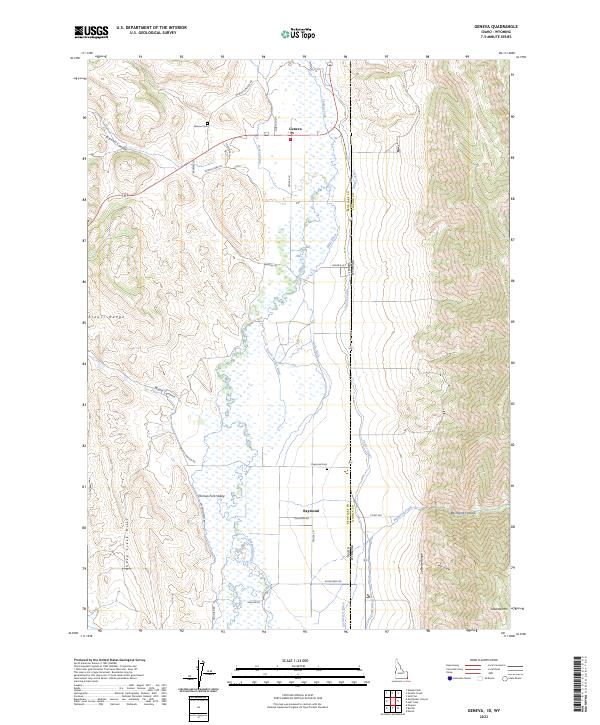 Geneva topographic map thumbnail