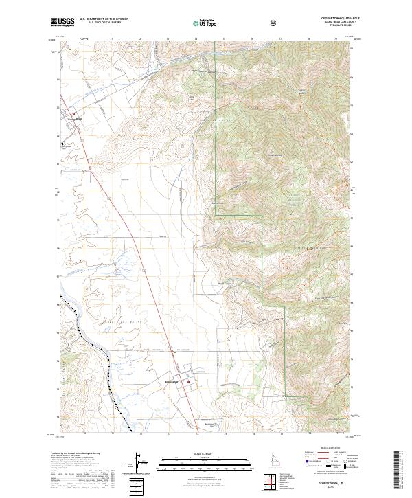 Georgetown topographic map thumbnail