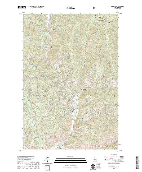 Gibbonsville topographic map thumbnail