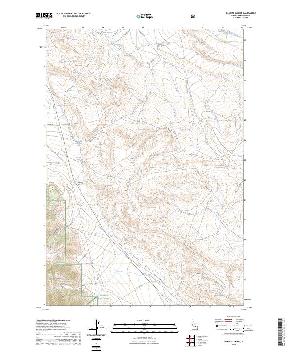 Gilmore Summit topographic map thumbnail