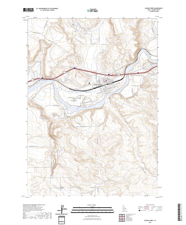 Glenns Ferry topographic map thumbnail