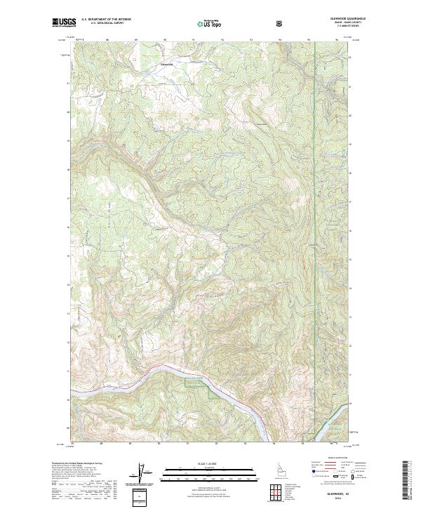Glenwood topographic map thumbnail
