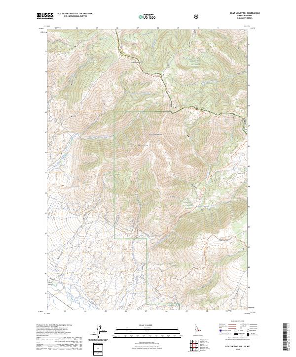 Goat Mountain topographic map thumbnail