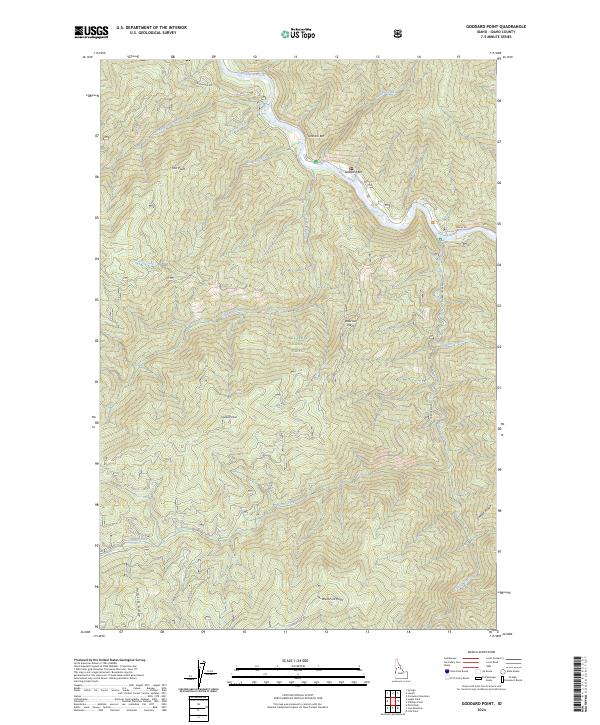 Goddard Point topographic map thumbnail