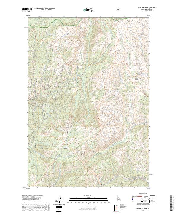 Gold Fork Rock topographic map thumbnail