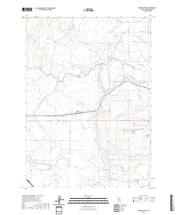 Gooding Butte topographic map thumbnail