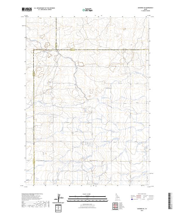 Gooding SE topographic map thumbnail