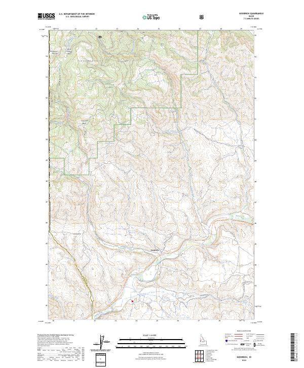 Goodrich topographic map thumbnail