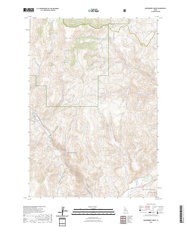 Gooseberry Creek topographic map thumbnail