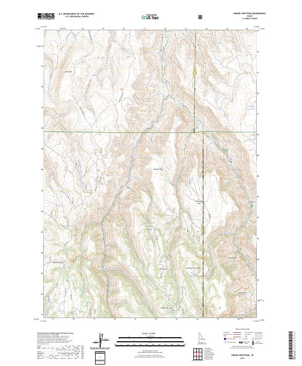 Grand View Peak topographic map thumbnail