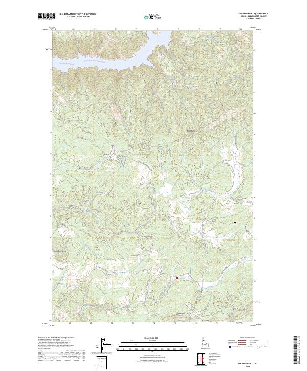 Grangemont topographic map thumbnail