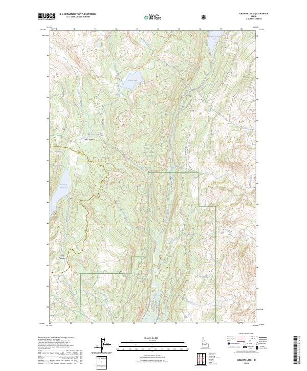 Granite Lake topographic map thumbnail