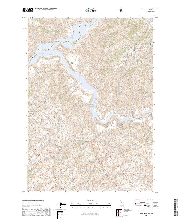 Grape Mountain topographic map thumbnail