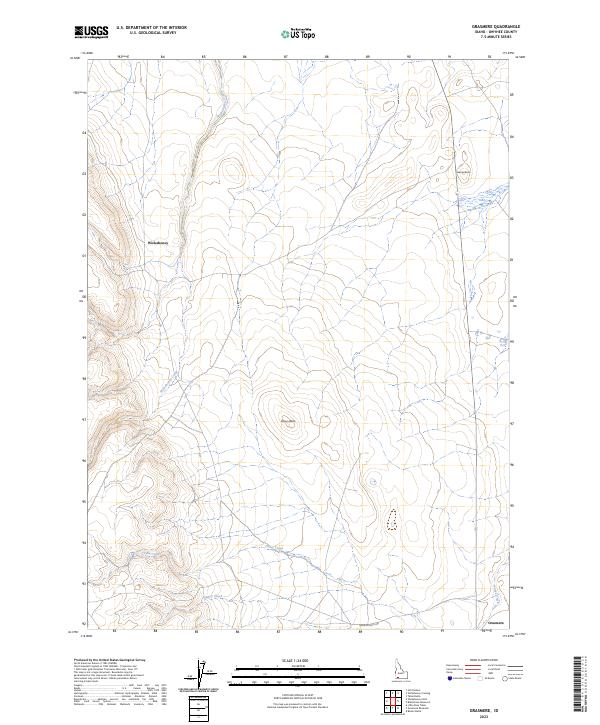 Grasmere topographic map thumbnail