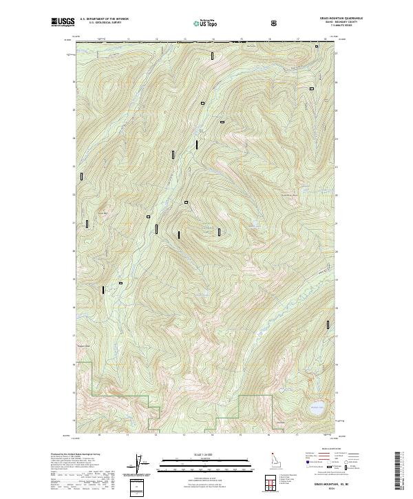 Grass Mountain topographic map thumbnail