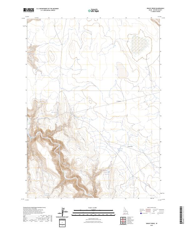 Grassy Ridge topographic map thumbnail