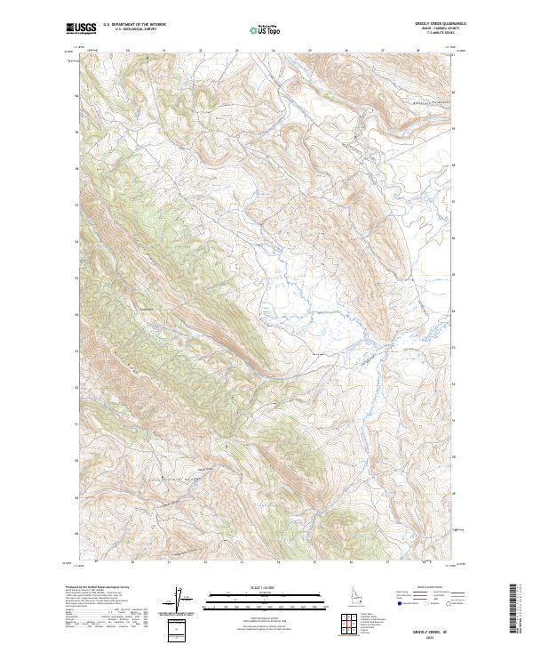Grizzly Creek topographic map thumbnail