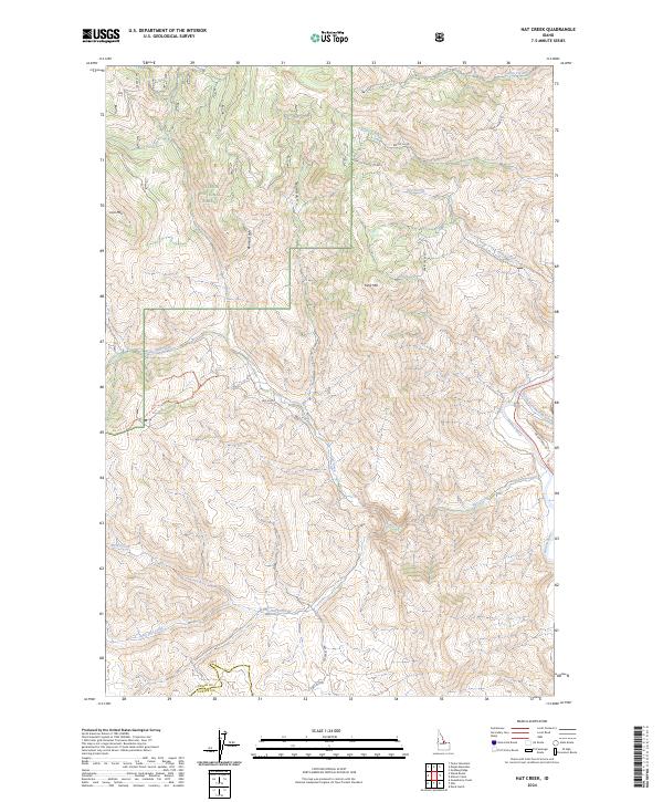 Hat Creek topographic map thumbnail
