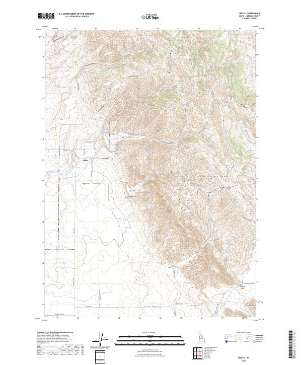 Hatch topographic map thumbnail