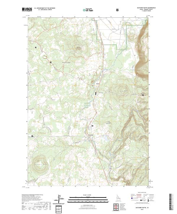 Hatchery Butte topographic map thumbnail