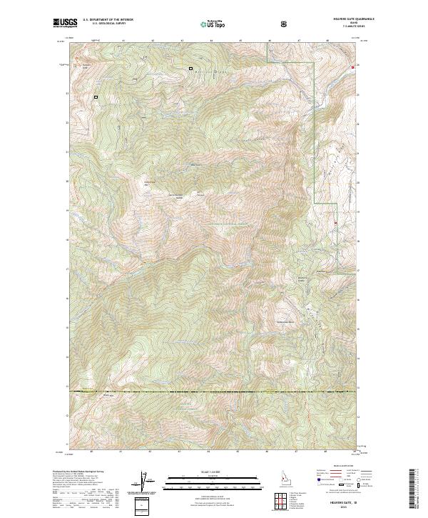 Heavens Gate 2023 topographic map thumbnail