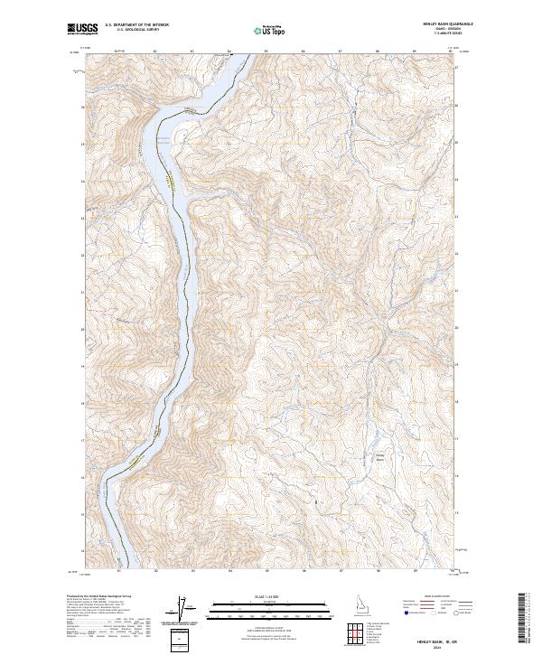 Henley Basin topographic map thumbnail