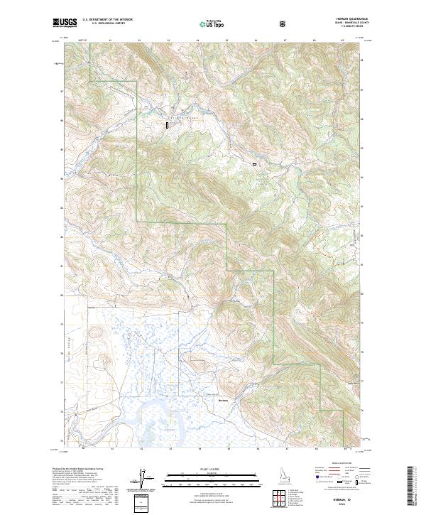 Herman topographic map thumbnail
