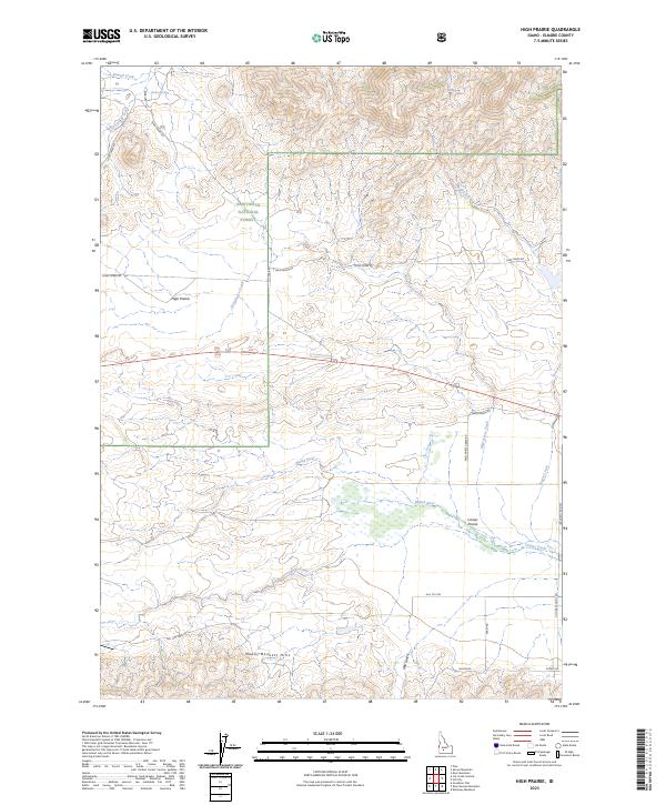 High Prairie topographic map thumbnail