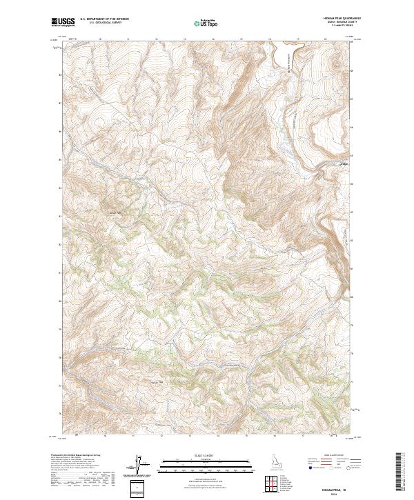 Higham Peak topographic map thumbnail