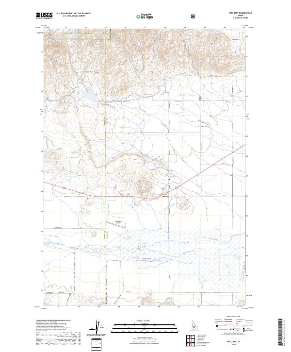 Hill City topographic map thumbnail